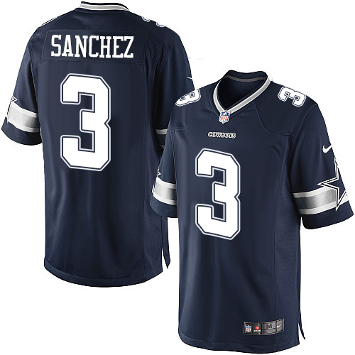 Youth Limited Mark Sanchez Nike Jersey Navy Blue Home - #3 NFL Dallas Cowboys
